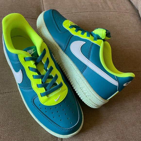 NIKE FORCÉ 1 CRÁTER BRIGHT SPRUCE/PHANTON SIZE 3Y - Picture 4 of 14